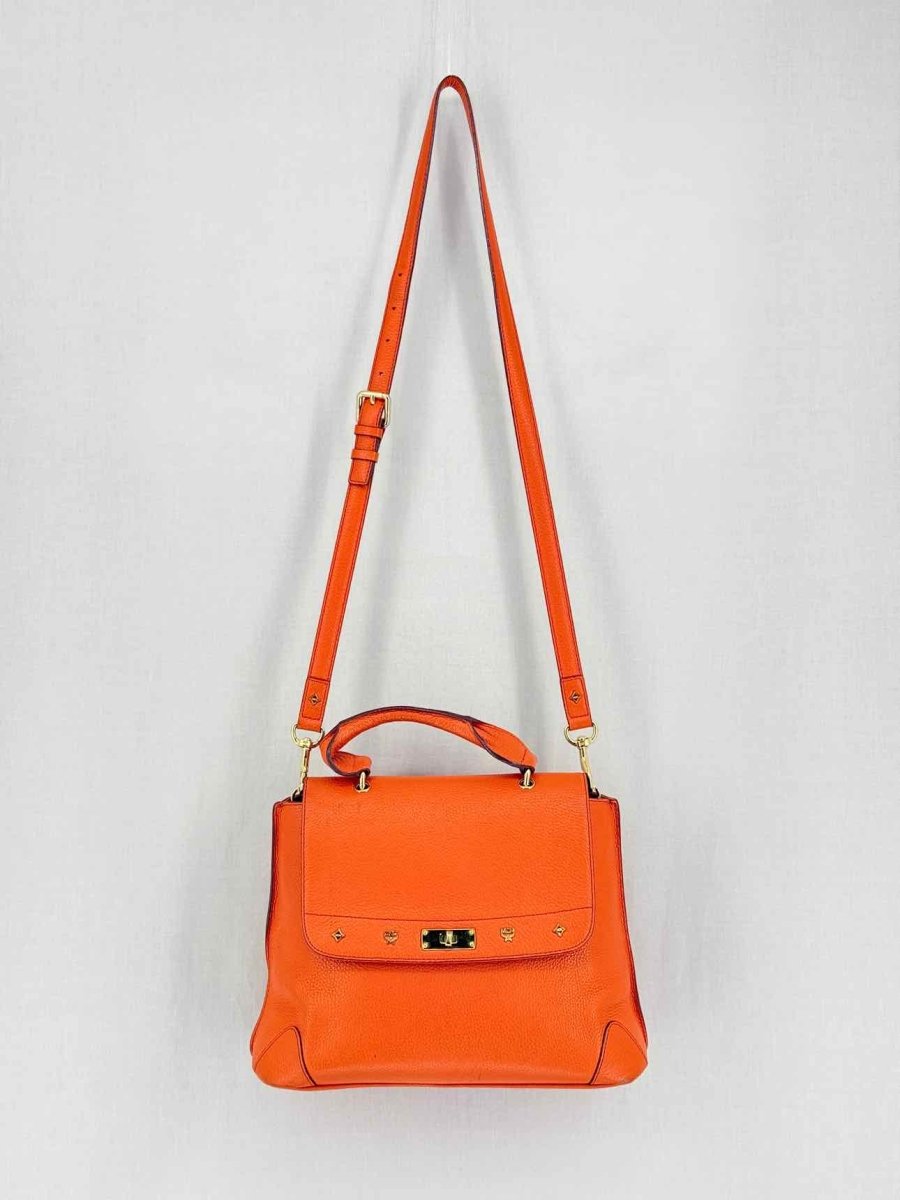 Pre-loved MCM First Lady Orange Top Handle at Reems Closet
