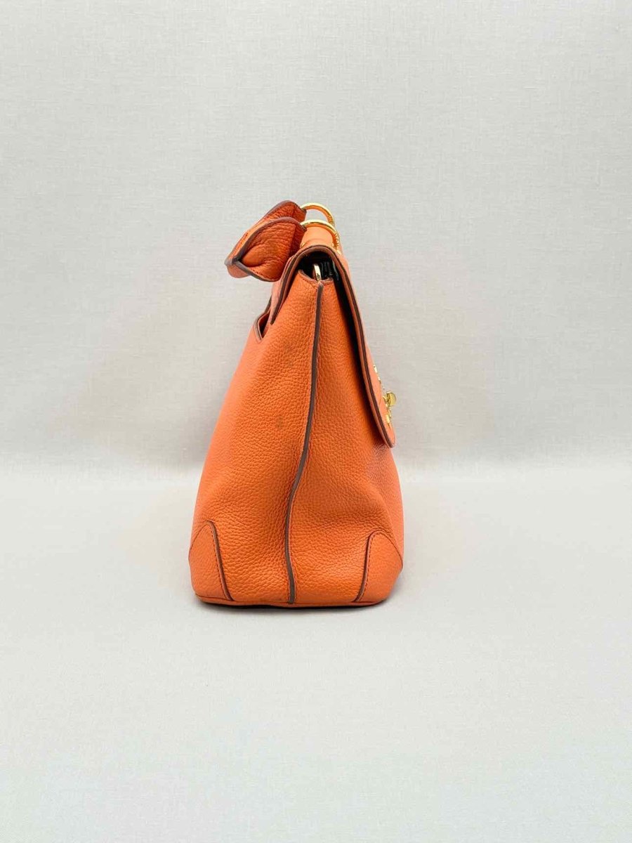 Pre-loved MCM First Lady Orange Top Handle at Reems Closet