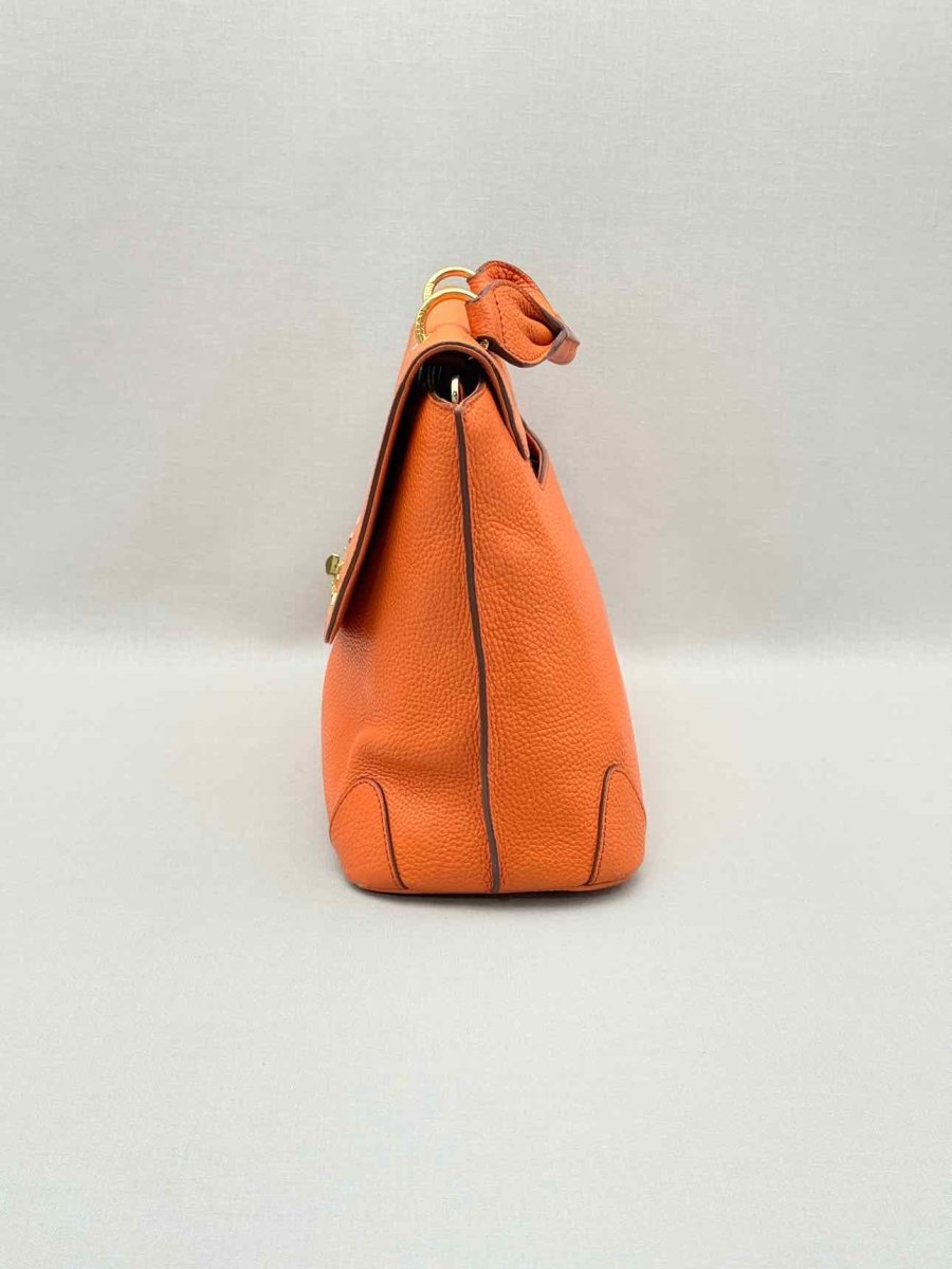 Pre-loved MCM First Lady Orange Top Handle at Reems Closet