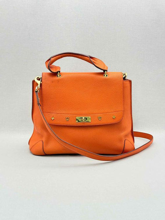 Pre-loved MCM First Lady Orange Top Handle at Reems Closet