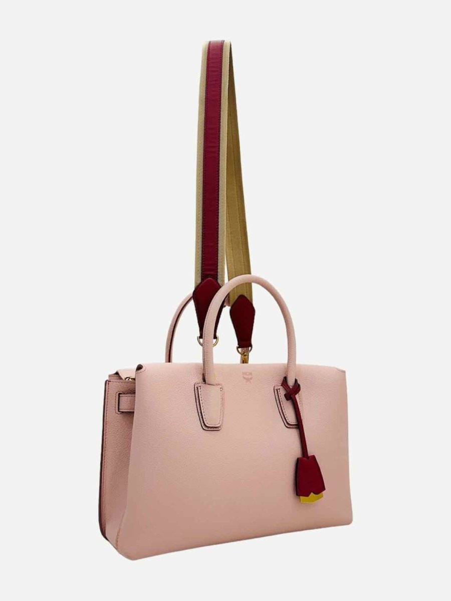 Pre - loved MCM Milla Pink Tote Bag at Reems Closet