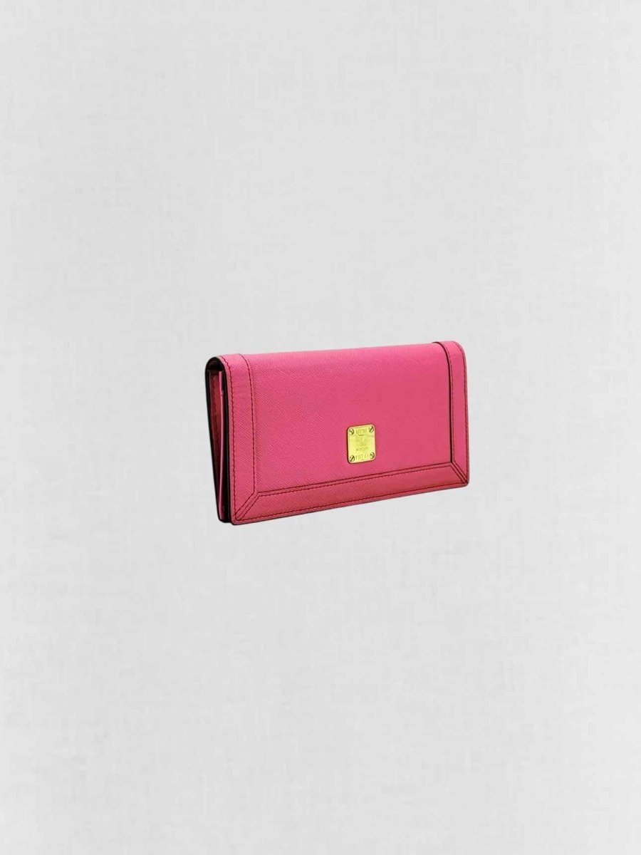 Pre - loved MCM Pink Continental Wallet at Reems Closet