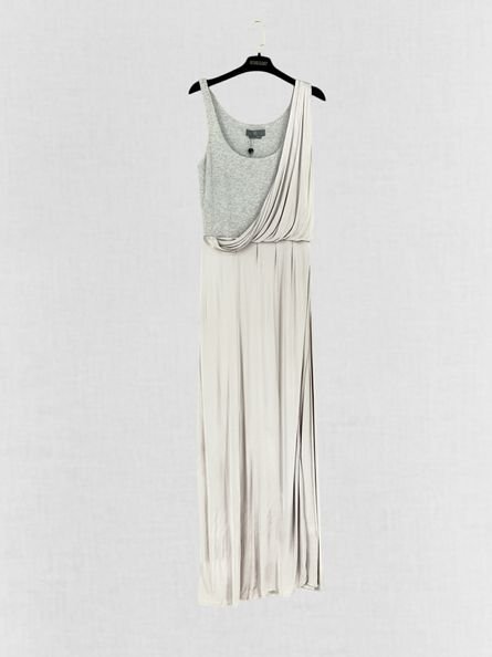 Pre - loved MCQ Grey Long Dress Medium at Reems Closet