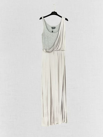 Pre - loved MCQ Grey Long Dress Medium at Reems Closet