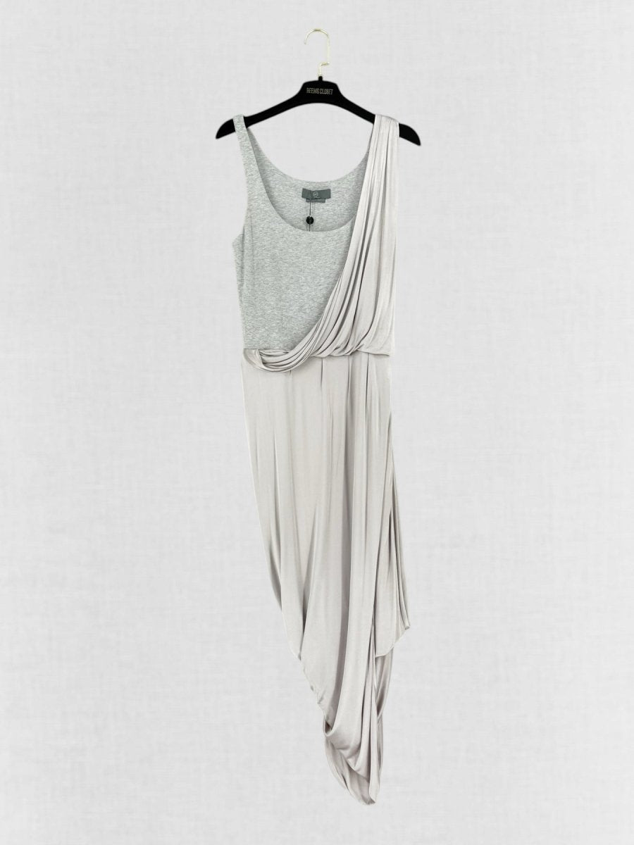 Pre - loved MCQ Grey Long Dress Medium at Reems Closet