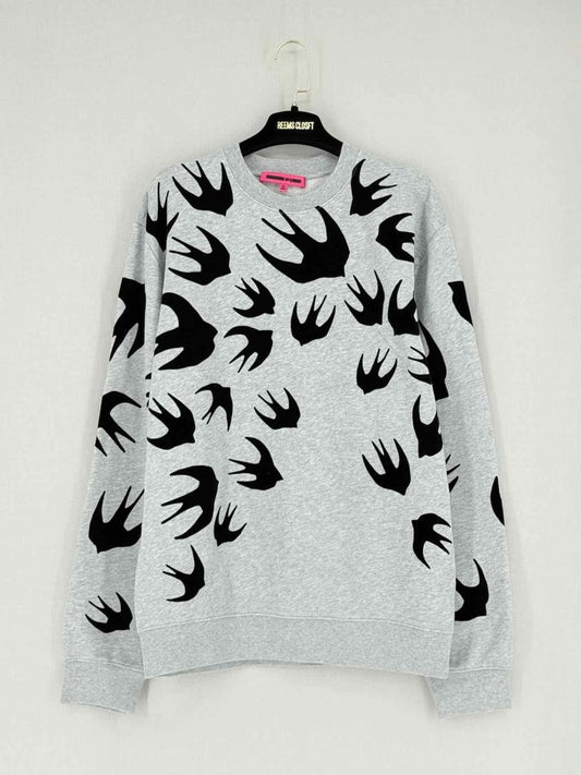Pre - loved MCQ Grey W/ Black Size XLarge Sweatshirt at Reems Closet