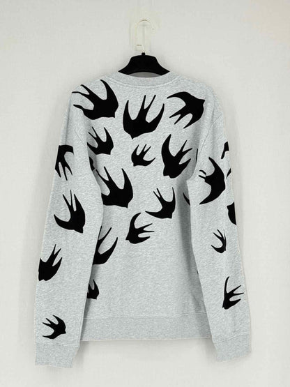 Pre - loved MCQ Grey W/ Black Size XLarge Sweatshirt at Reems Closet