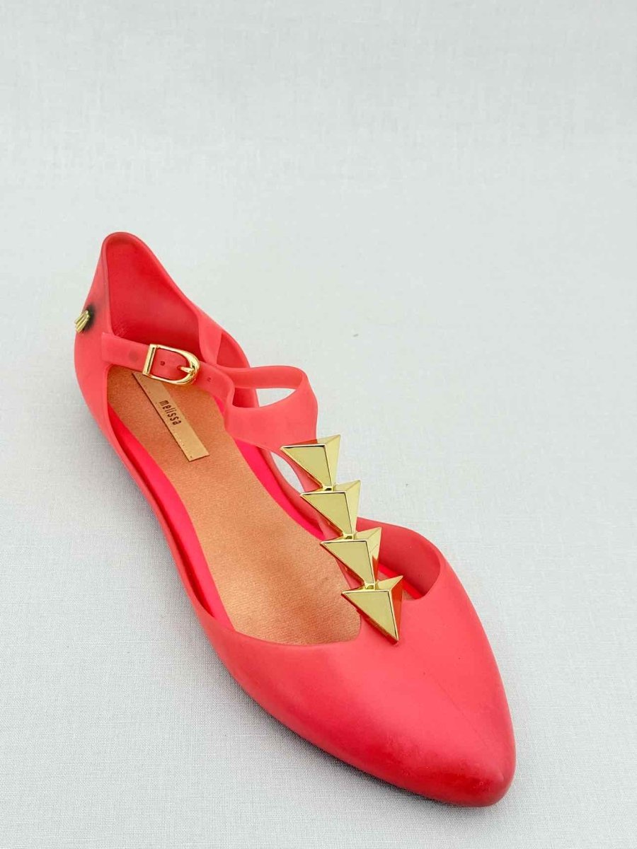 Pre - loved MELISSA Doris Special Red Size EU 41 Flat Shoes at Reems Closet
