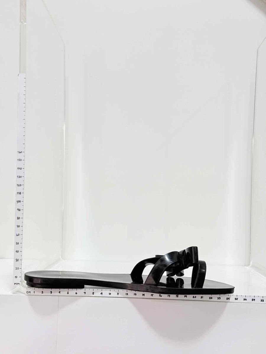 Pre-loved MELISSA Harmony Black Size EU 39 Sandals at Reems Closet