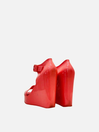 Pre - loved MELISSA Mar Pink Size EU 38 Wedges at Reems Closet