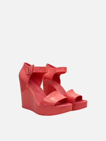 Pre - loved MELISSA Mar Pink Size EU 38 Wedges at Reems Closet