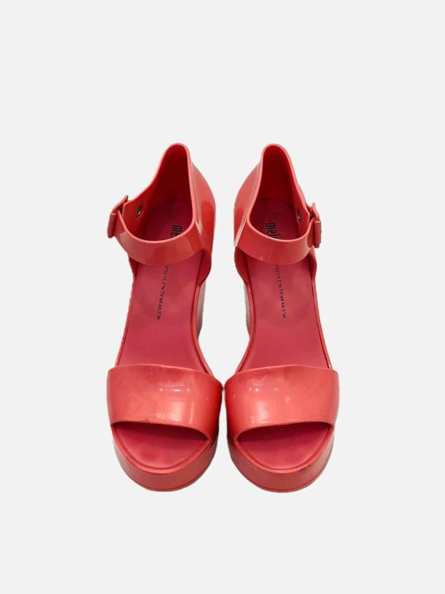 Pre - loved MELISSA Mar Pink Size EU 38 Wedges at Reems Closet