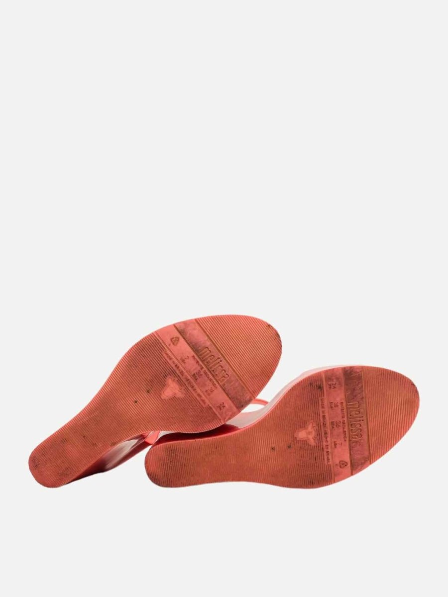 Pre - loved MELISSA Mar Pink Size EU 38 Wedges at Reems Closet