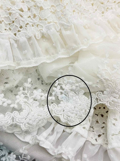 Pre-loved MELISSA ODABASH White Lace Size Medium Coverup at Reems Closet