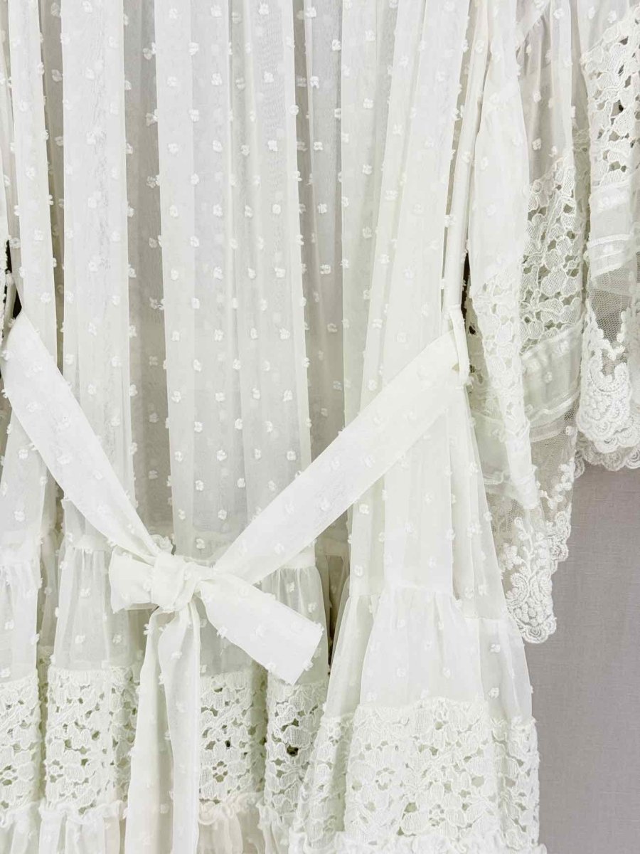 Pre-loved MELISSA ODABASH White Lace Size Medium Coverup at Reems Closet