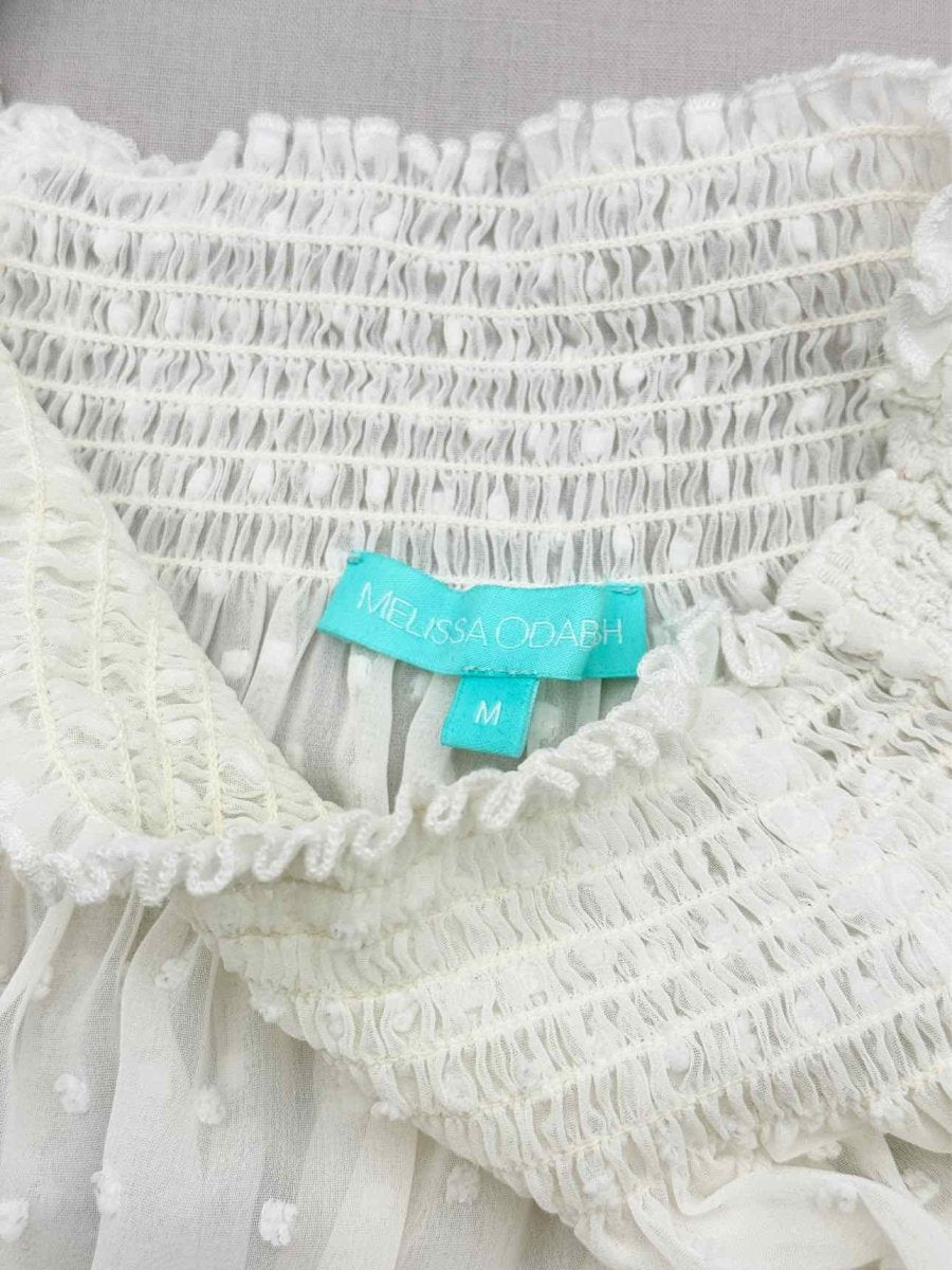 Pre-loved MELISSA ODABASH White Lace Size Medium Coverup at Reems Closet