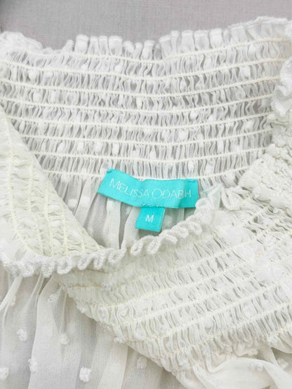 Pre-loved MELISSA ODABASH White Lace Size Medium Coverup at Reems Closet