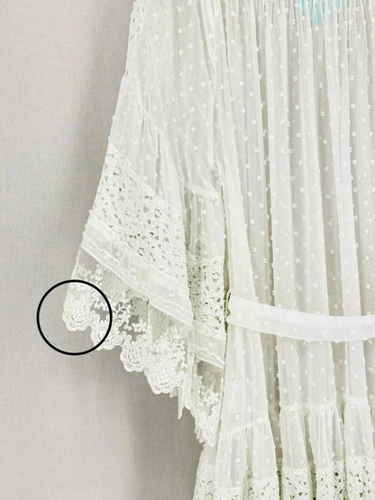 Pre-loved MELISSA ODABASH White Lace Size Medium Coverup at Reems Closet
