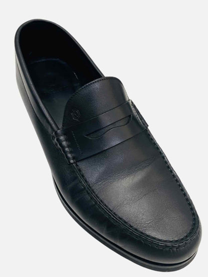 Pre - loved MENGLORIA Classic Black Loafers at Reems Closet