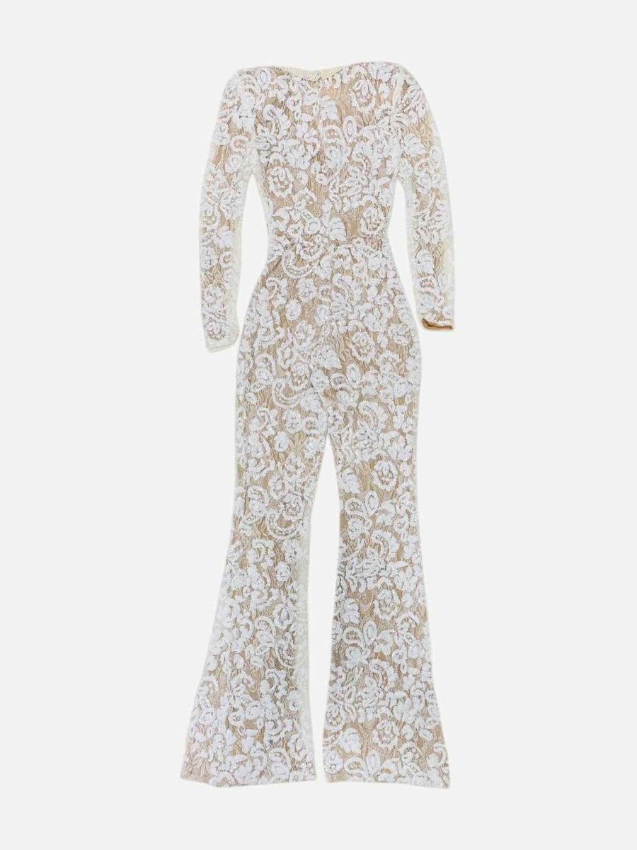 Pre - loved MERABI Off - white Jumpsuit at Reems Closet