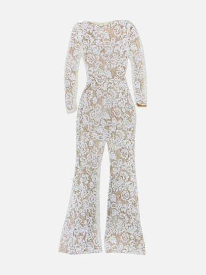 Pre - loved MERABI Off - white Jumpsuit at Reems Closet