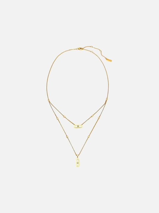 Pre - loved MESSIKA Move Uno 2 Rows Necklace at Reems Closet