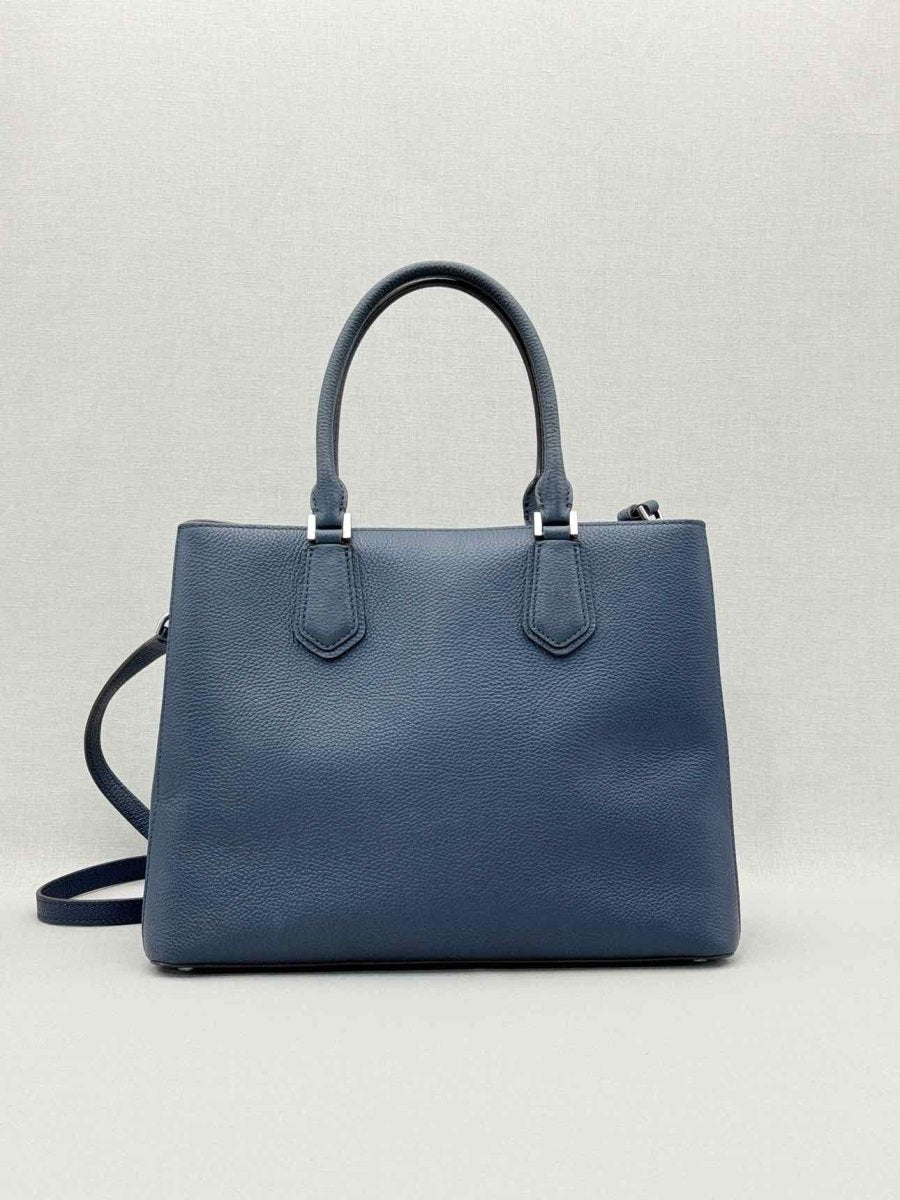 Pre - loved MICHAEL KORS Adele Navy Blue Satchel at Reems Closet