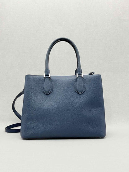 Pre - loved MICHAEL KORS Adele Navy Blue Satchel at Reems Closet
