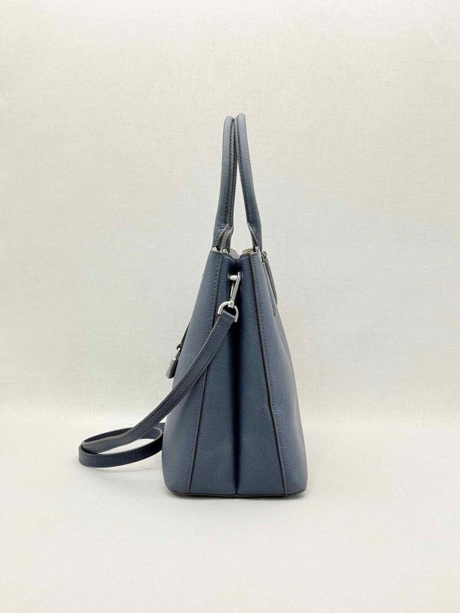 Pre - loved MICHAEL KORS Adele Navy Blue Satchel at Reems Closet