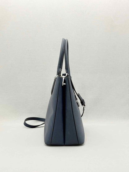 Pre - loved MICHAEL KORS Adele Navy Blue Satchel at Reems Closet