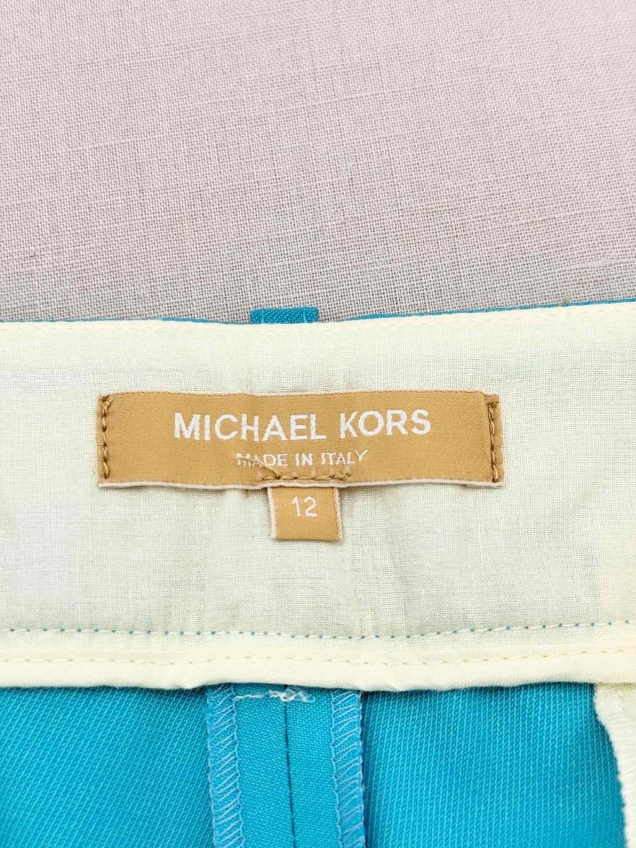 Pre - loved MICHAEL KORS Aqua Size US 12 Pants at Reems Closet