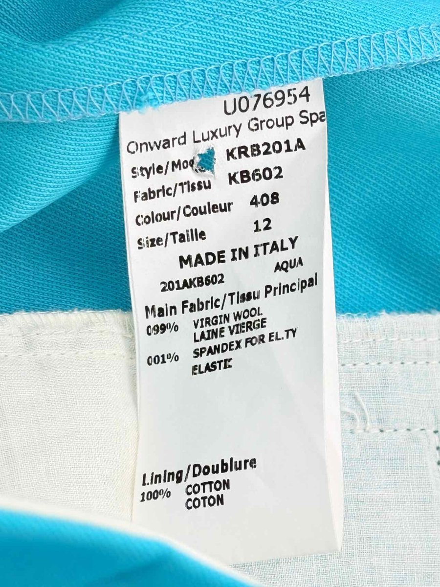 Pre - loved MICHAEL KORS Aqua Size US 12 Pants at Reems Closet