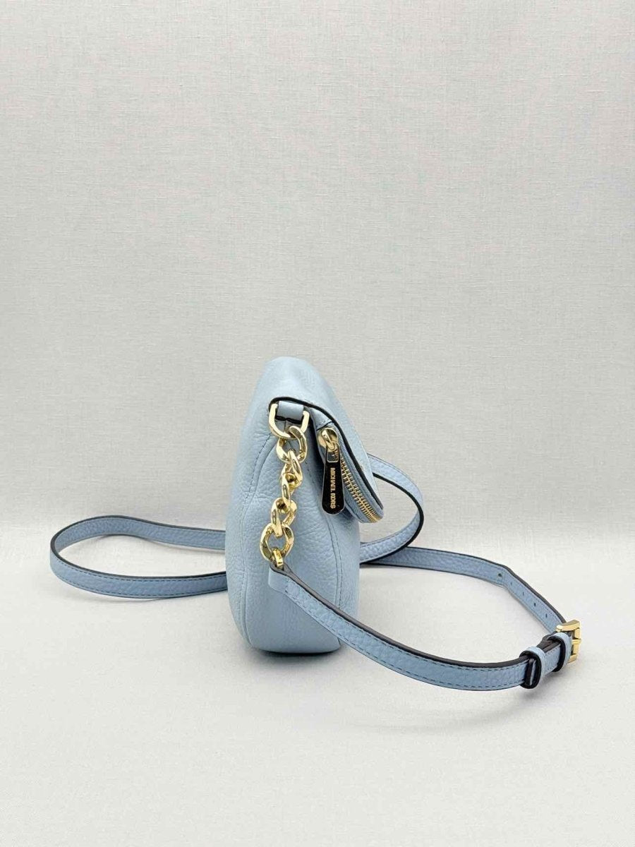 Pre-loved MICHAEL KORS Bedford Pale Blue Crossbody at Reems Closet