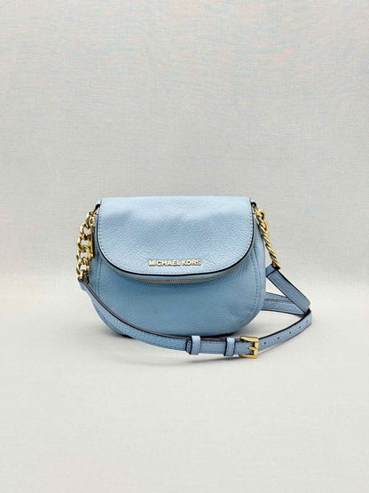 Pre-loved MICHAEL KORS Bedford Pale Blue Crossbody at Reems Closet