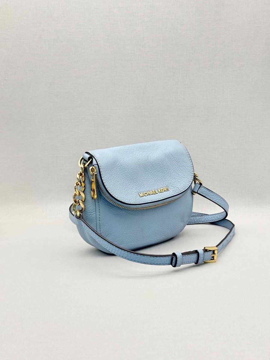 Pre-loved MICHAEL KORS Bedford Pale Blue Crossbody at Reems Closet