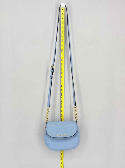 Pre-loved MICHAEL KORS Bedford Pale Blue Crossbody at Reems Closet