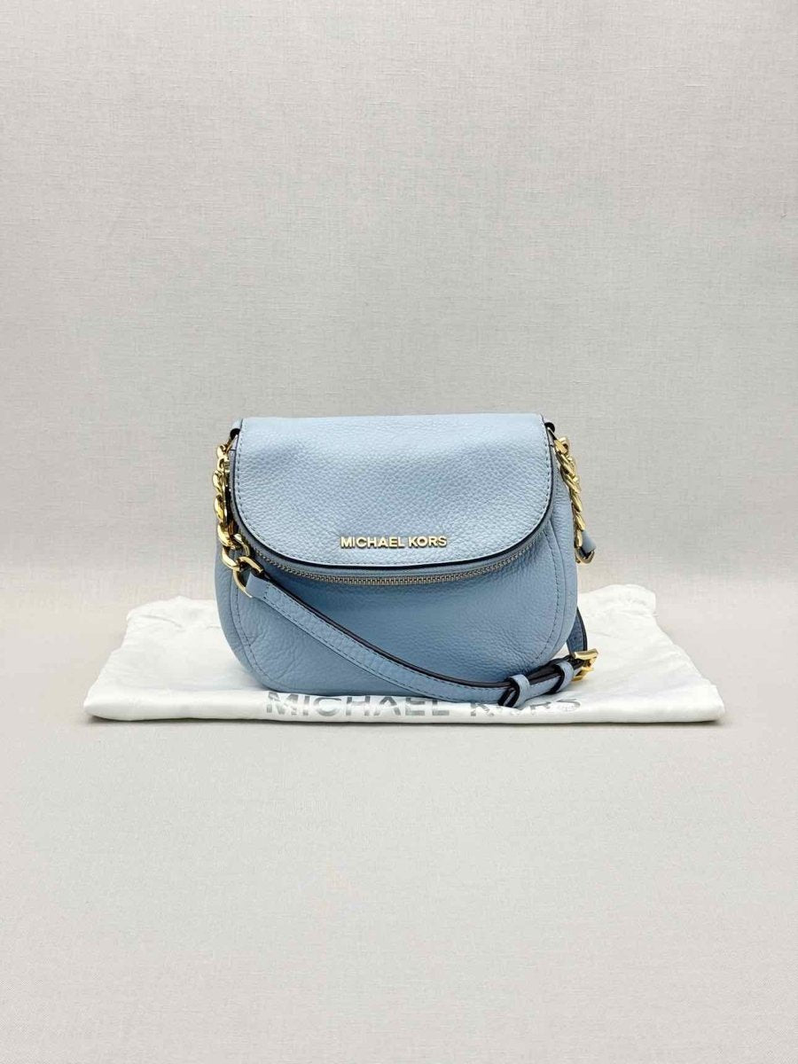 Pre-loved MICHAEL KORS Bedford Pale Blue Crossbody at Reems Closet