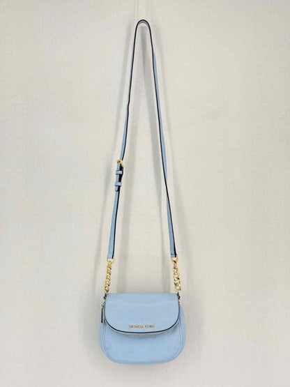 Pre-loved MICHAEL KORS Bedford Pale Blue Crossbody at Reems Closet
