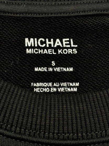 Pre - loved MICHAEL KORS Black Logo Print Size Small Sweatshirt at Reems Closet