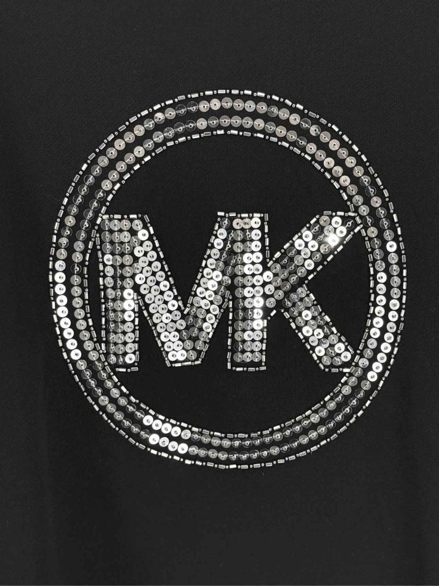 Pre-loved MICHAEL KORS Black Logo Size Large Sweatshirt at Reems Closet