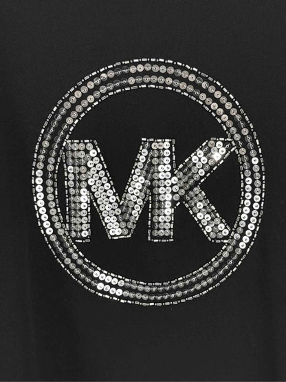 Pre-loved MICHAEL KORS Black Logo Size Large Sweatshirt at Reems Closet