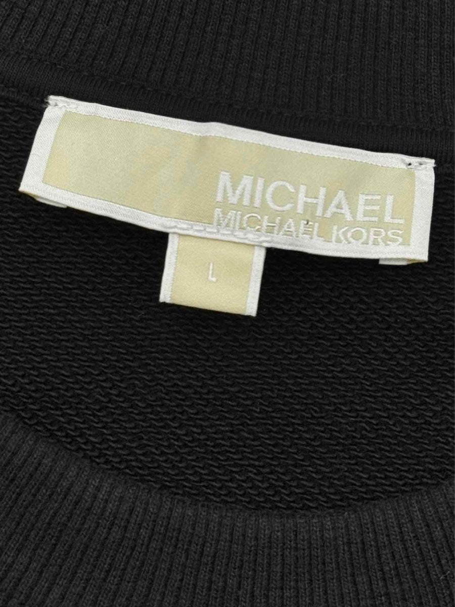 Pre-loved MICHAEL KORS Black Logo Size Large Sweatshirt at Reems Closet