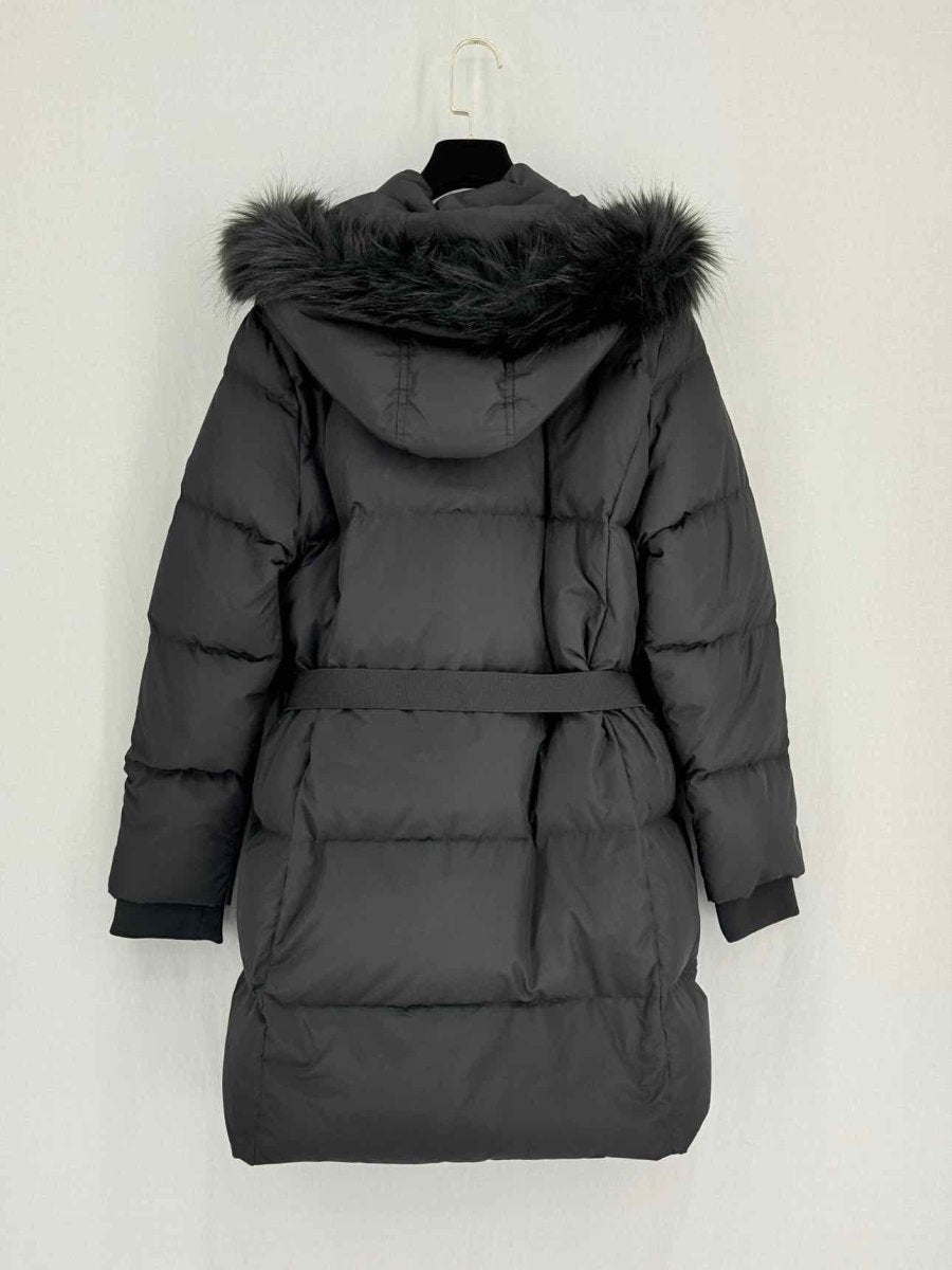 Pre - loved MICHAEL KORS Hoodie Black Quilted Size XLarge Coat at Reems Closet