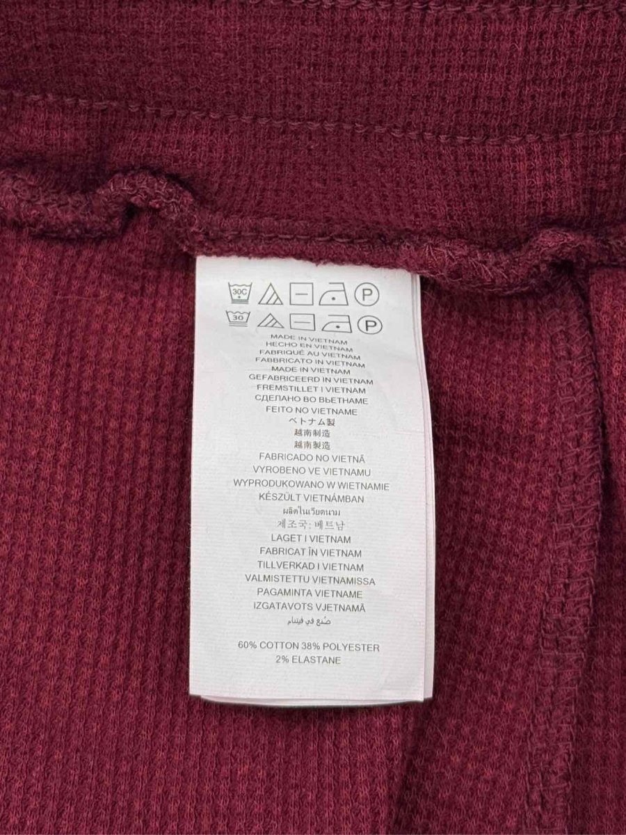 Pre - loved MICHAEL KORS Jogger Maroon Textured Size Small Pants at Reems Closet