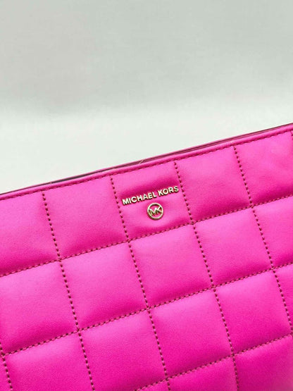 Pre-loved MICHAEL KORS Pink Quilted Wristlet at Reems Closet