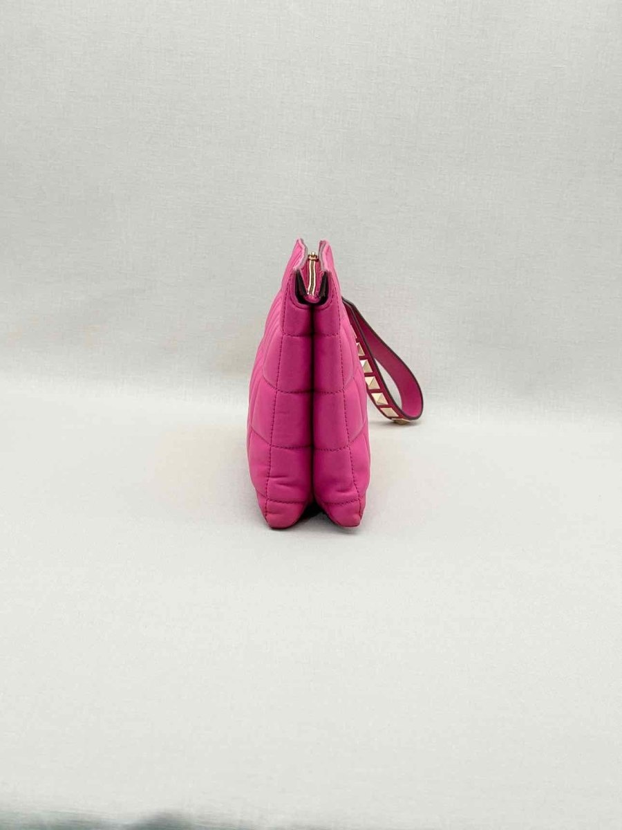 Pre-loved MICHAEL KORS Pink Quilted Wristlet at Reems Closet