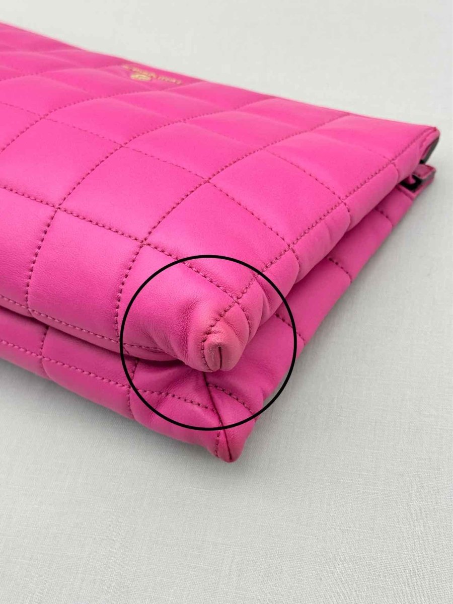 Pre-loved MICHAEL KORS Pink Quilted Wristlet at Reems Closet