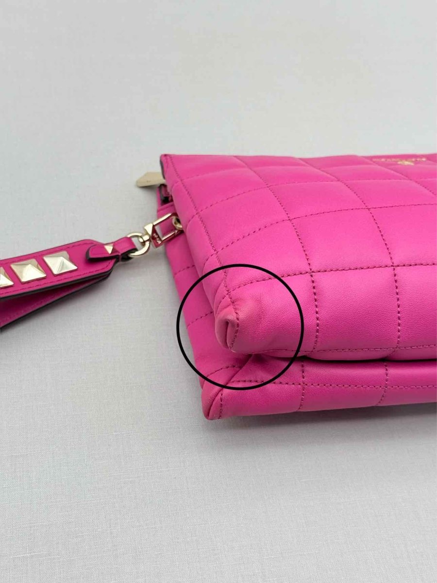 Pre-loved MICHAEL KORS Pink Quilted Wristlet at Reems Closet