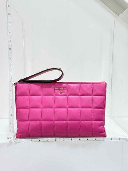Pre-loved MICHAEL KORS Pink Quilted Wristlet at Reems Closet