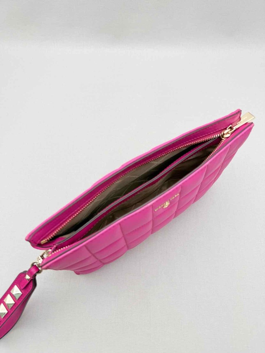 Pre-loved MICHAEL KORS Pink Quilted Wristlet at Reems Closet